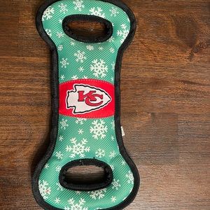 Chiefs NFL dog ornament plush dog toy